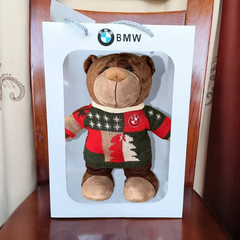 Christmas sweater bear plus gift bag